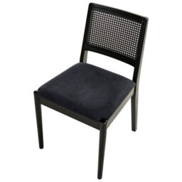 Beliani Set Of 2 Dining Chairs Tamarac Wood Black - thumbnail 7