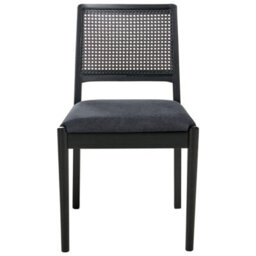 Beliani Set Of 2 Dining Chairs Tamarac Wood Black - thumbnail 5