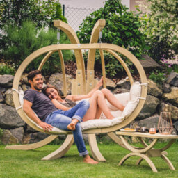 Amazonas Globo Royal Double Seater Hanging Chair Set - Natura - thumbnail 3