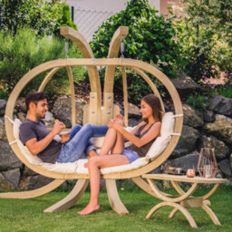 Amazonas Globo Royal Double Seater Hanging Chair Set - Natura - thumbnail 8