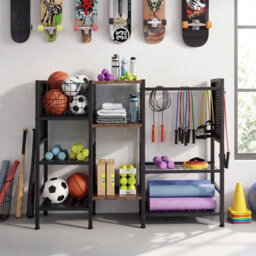 Gainoom 3-Tier Garden Tool Organizer Tool Storage Holds Up To 66 Long Handled Shovels Yard Freestanding Storage Rack - thumbnail 7