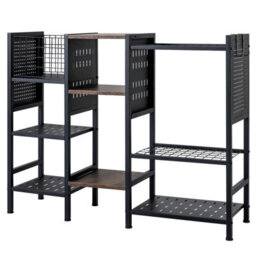 Gainoom 3-Tier Garden Tool Organizer Tool Storage Holds Up To 66 Long Handled Shovels Yard Freestanding Storage Rack - thumbnail 5