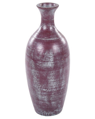 Wyld And Coco Hand-Painted Terracotta Vase Gold And Green, Faux Aged Distressed Finish, 24Cm X 57Cm - image 1