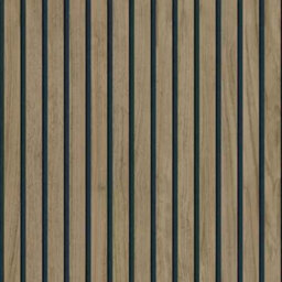 Panacea Belgravia Walnut 3D Wood Slat Wallpaper - thumbnail 2