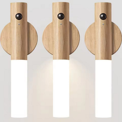 3Pcs Led Motion Sensor Night Lights , Rechargeable And Magnetic - image 1