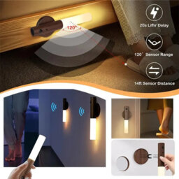 3Pcs Led Motion Sensor Night Lights , Rechargeable And Magnetic - thumbnail 6