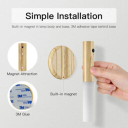 3Pcs Led Motion Sensor Night Lights , Rechargeable And Magnetic - thumbnail 4