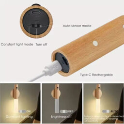 3Pcs Led Motion Sensor Night Lights , Rechargeable And Magnetic - thumbnail 2