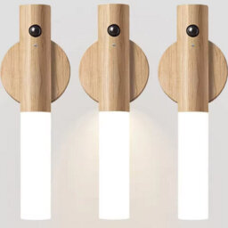 3Pcs Led Motion Sensor Night Lights , Rechargeable And Magnetic