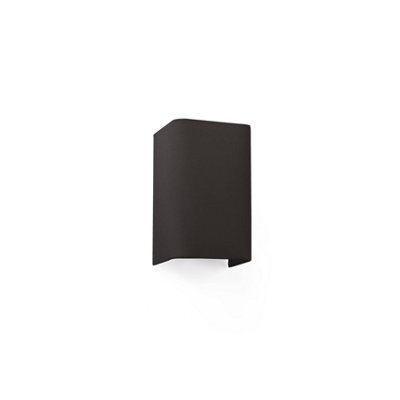 Luminosa Lighting Luminosa Cotton Black Square Wall Light 200X 125X 105 1X E27 - image 1