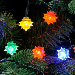 Festive 50 Multi Colour Diamond Christmas String Lights Indoor/outdoor Battery Operated - thumbnail 2