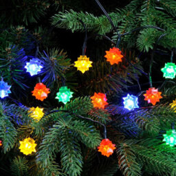 Festive 50 Multi Colour Diamond Christmas String Lights Indoor/outdoor Battery Operated - thumbnail 1