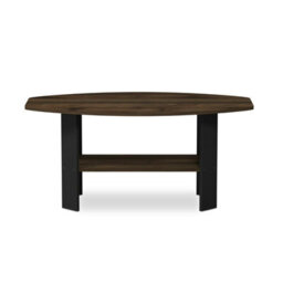 Walplus Furinno Simple Design Coffee Table, Columbia Walnut/black - thumbnail 4