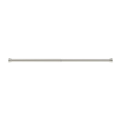 GoodHome Athens Satin Grey Nickel Effect Extendable Single Curtain Pole Set, (L)900mm-1200mm (Dia)28mm - image 1