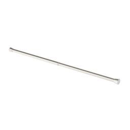 GoodHome Athens Satin Grey Nickel Effect Extendable Single Curtain Pole Set, (L)900mm-1200mm (Dia)28mm - thumbnail 2