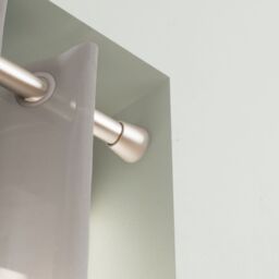 GoodHome Athens Satin Grey Nickel Effect Extendable Single Curtain Pole Set, (L)900mm-1200mm (Dia)28mm - thumbnail 4
