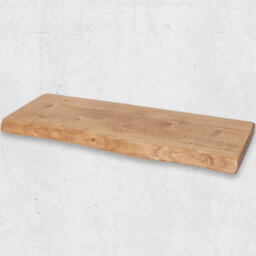 Chill House Ltd Chill House Rustic Live Edge Floating Shelf 12X1.5 Inch, Dark Oak, 130Cm - thumbnail 5