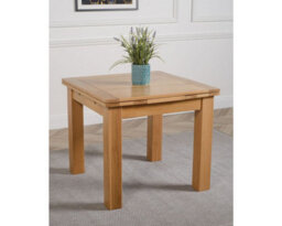 That's Furniture Richmond 90Cm - 150Cm Square Oak Extending Dining Table And 4 Chairs Dining Set With Washington Grey Fabric Chairs - thumbnail 3