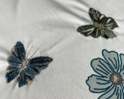 Aspect Furniture Embroidered Butterfly In Garden Cushion,45X45Cm - thumbnail 4