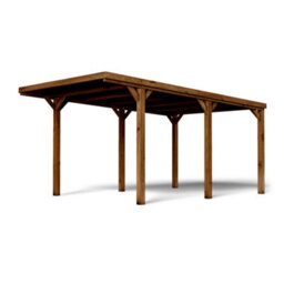 Cerland Victor Wooden Carport 3M X 5M Opaque Roof With Galvanised Concrete-In Feet - thumbnail 4
