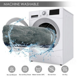 Geezy Large Dog Bed Washable Pet Bed Mattress Water Repellent Base Plush Top Portable - thumbnail 3