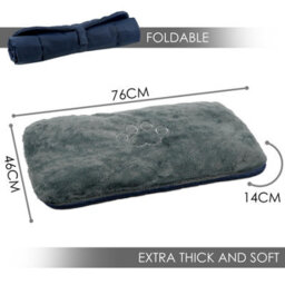 Geezy Large Dog Bed Washable Pet Bed Mattress Water Repellent Base Plush Top Portable - thumbnail 6