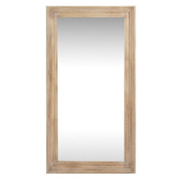 Hill Interiors Washed Wood Framed Mirror - Glass - L3 X W76 X H120 Cm - Brown - thumbnail 1