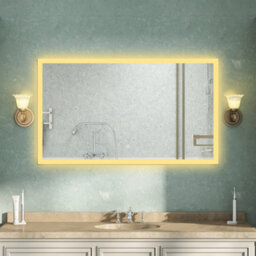 AVER-GROWTH Bathroom Led Mirror With Shaver Socket 3 Colour Lightsanti-Fog Dmister Pad Dimmable Touch/wall Switch Brightness Memory 1200X700mm - thumbnail 3