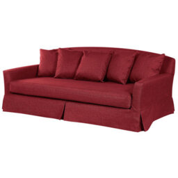 Beliani Sofa 3 Seater Gilja Fabric Red - thumbnail 4