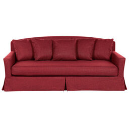 Beliani Sofa 3 Seater Gilja Fabric Red - thumbnail 1