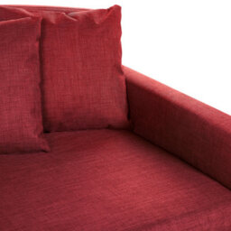 Beliani Sofa 3 Seater Gilja Fabric Red - thumbnail 8