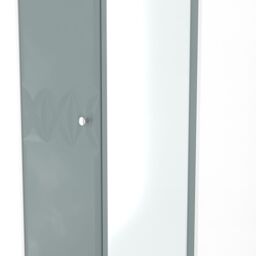 San Jose Ready Assembled Contemporary Duck Egg Blue & White Tall Double Wardrobe With 1 Mirror Door (H)1960mm (W)740mm (D)520mm - thumbnail 5