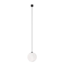 Luminosa Lighting Luminosa Luna 20Cm Globe Pendant Ceiling Light Black And White 4000K 350Lm - thumbnail 1