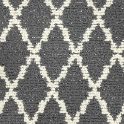 Primeur Grey & White Diamond Trellis Rectangular Door Mat, 85Cm X 57Cm - thumbnail 5