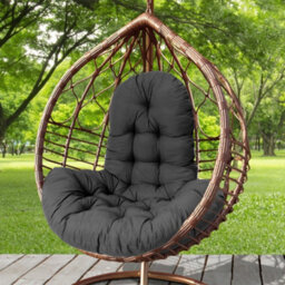 Living And Home Black Thicken Hanging Egg Chair Seat Pad Cushion W 95 Cm X H 75 Cm