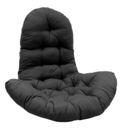 Living And Home Black Thicken Hanging Egg Chair Seat Pad Cushion W 95 Cm X H 75 Cm - thumbnail 2
