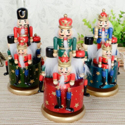 Shatchi 20Cm Musical Box Wooden Nutcrackers Soldiers Christmas Ornament Any One - thumbnail 6