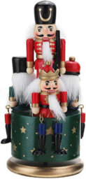Shatchi 20Cm Musical Box Wooden Nutcrackers Soldiers Christmas Ornament Any One - thumbnail 5