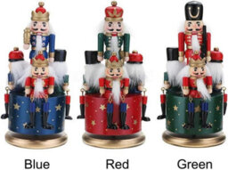 Shatchi 20Cm Musical Box Wooden Nutcrackers Soldiers Christmas Ornament Any One - thumbnail 3