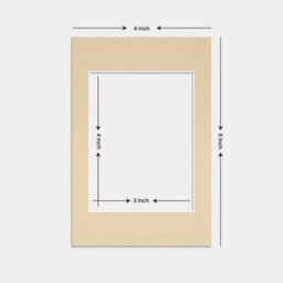 Ak Frames 6X4 Ivory Picture Mounts To Fit 4X3 Aperture Size - Mount Board Only (No Frame Included) - thumbnail 3