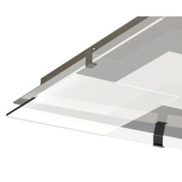 Luminosa Lighting Luminosa Jersey Ceiling 20W Led Square 3000K, 1800Lm, Polished Chrome/opal White Glass - thumbnail 4