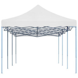 Berkfield Folding Pop-Up Party Tent 3X9 M White - thumbnail 3