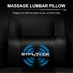 Gtplayer Gaming Chair, Massage Computer Chairs With Footrest For Adults, Ergonomic High Back Height Adjustable Chair, Black - thumbnail 3