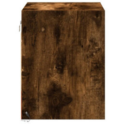 Berkfield Wall-Mounted Bedside Cabinets With Led Lights 2 Pcs Smoked Oak - thumbnail 8