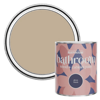 Rust-Oleum Salted Caramel Gloss Bathroom Wood & Cabinet Paint 750Ml - image 1