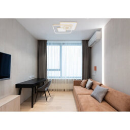 Luminosa Lighting Luminosa Roderick 50X50Cm Integrated Led Semi Flush Ceiling Light White Matt Led Dimmable 2700-6000K Remote Control - thumbnail 7
