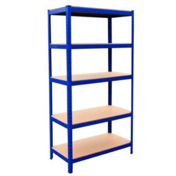 MonsterShop Monster Racking Heavy Duty Garage Storage Shelves (X3) & Workbench Blue 90Cm X 182.5Cm X 45Cm - thumbnail 5
