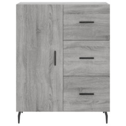 Berkfield Sideboard Grey Sonoma 69.5X34X90 Cm Engineered Wood - thumbnail 5