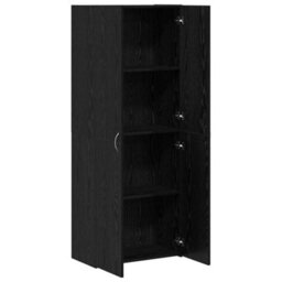 Walplus Office Cabinet Black Oak 60 X 32 X 153 Engineered Wood - thumbnail 5