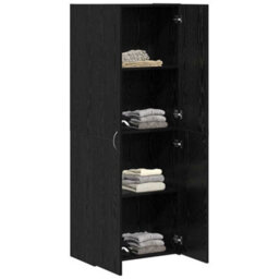 Walplus Office Cabinet Black Oak 60 X 32 X 153 Engineered Wood - thumbnail 3